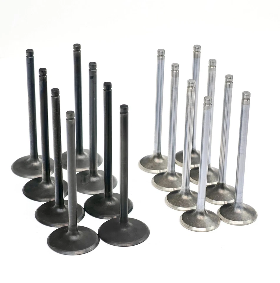 Juego de válvulas de admisión y escape GM para 2014+ L83 L84 L82 L8B 5,3 L 12678745 12619825 Foto 2 de 4