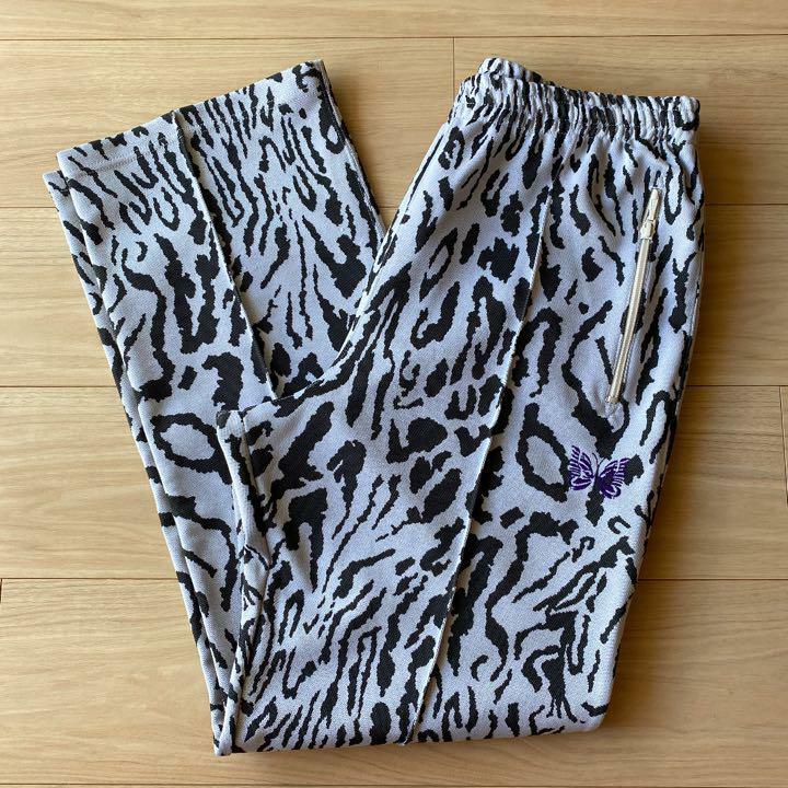 Needles pants ストレート NEEDLES Track Pants Straight Black x Purple lines Size-XS