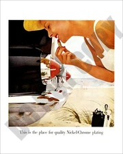 1960 Buick Car All Bright & Shiny Lipstick In a Magazine Promo Ad 8x10 Photo