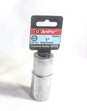 AmPro ~ 1/2" Drive ~ 1" ~ 6pt Deep Well Socket