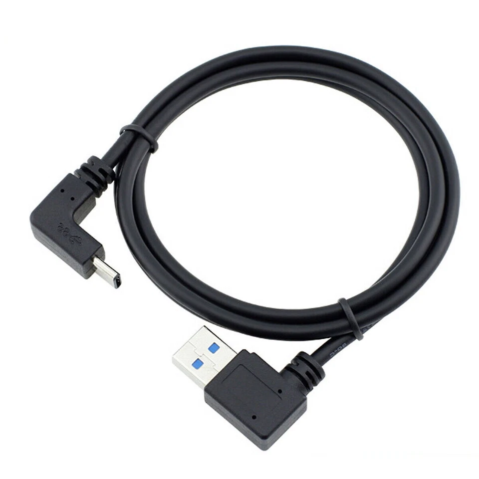 USB 3.1 Type-C Up Down Angle to A Male Data Cable USB C Male to A Cable Cord - Image 4 of 4
