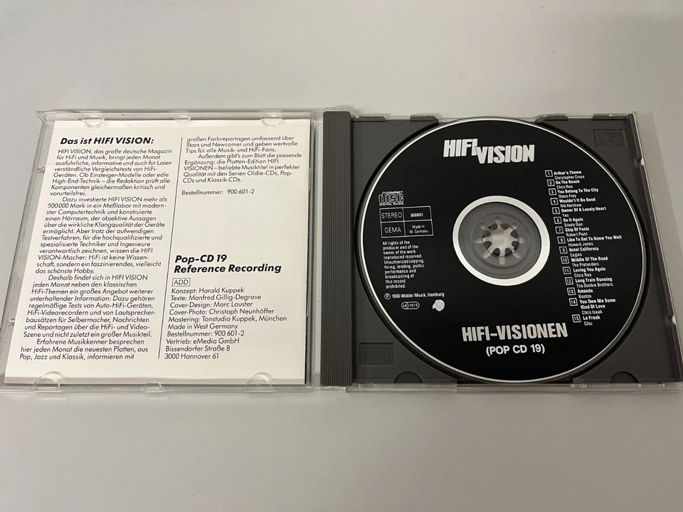 Various – Hifi Visionen Pop-CD 19 (Reference Recording) - CD © 1990 - Bild 2 von 3