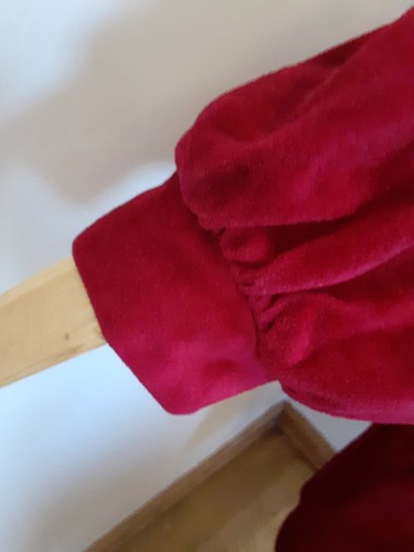 Vintage Contemporary Collection Red Velvet Like Nightgown Half Front Zipper... - Picture 6 of 10