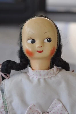 POUPEE ANCIEN TISSU CELLULOÎD ANTIQUE DOLL - Photo 1/4