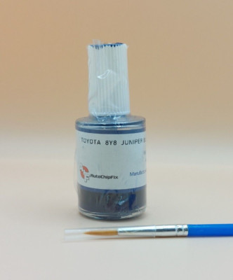 For Toyota Code 8Y8 JUNIPER BLUE Auto Touch Up Paint +Fine Tip Brush ...