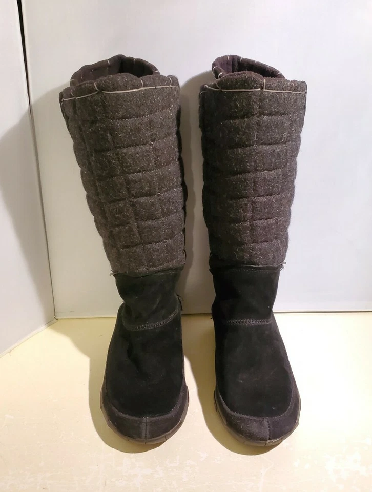 Women's Cushe Suede Leather High Top Snow Boots, Black, Waterproof - US Size 5 - Image 4 of 4