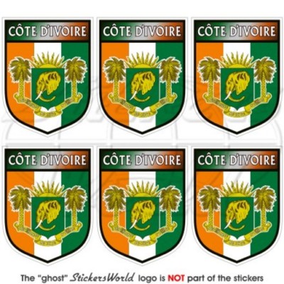 Écusson Brodé Drapeau Côte D'Ivoire - Dimensions 7 X 4,7 Cm - Thermocollant - Fabriqué En UE