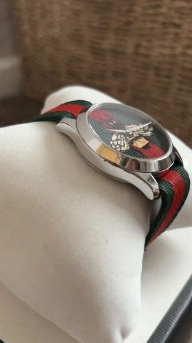Gucci Bee Watch-YA1264060 Le Marche des Merveilles- Unisex. Excellent Condition - Picture 2 of 6