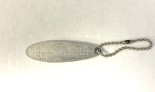 Vintage General Motors GM Keychain Ring Fob Tag Tech Center Body By Fisher 1956