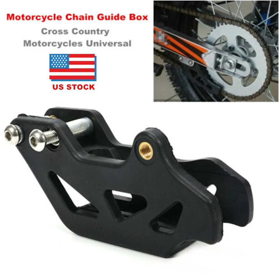 Caja guía de cadena protectora antideslizante para dispositivo de cadena para moto ATV Foto 3 de 4