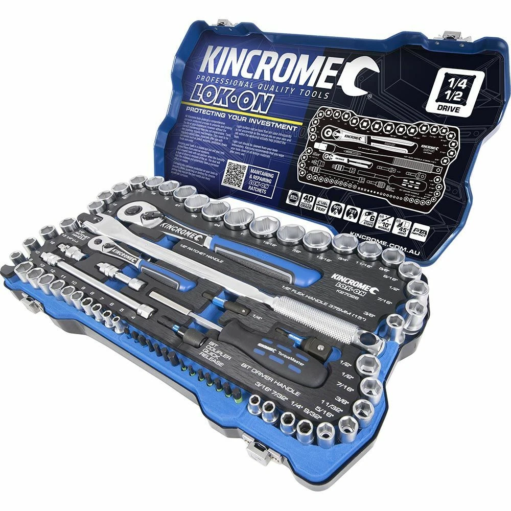 Kincrome LOK ON Socket Set 26 Piece 1 4 3 8 Drive K27030 47 OFF kincrome-lok-on-socket-set-26-piece-1-4-3-8-drive-k27030-47-off