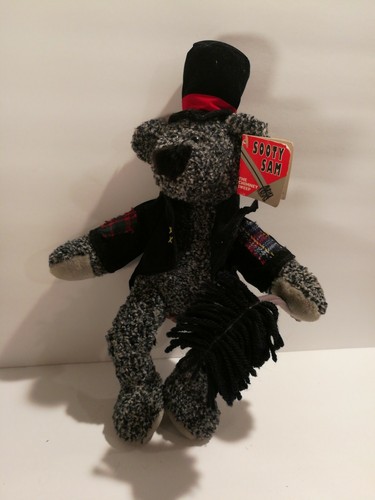 Sooty Sam The Chimney Sweep Rare vintage Teddy Bear 15'' Plush Stuffed Animal - Picture 4 of 12