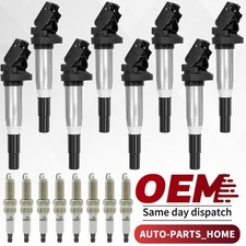 8X OEM Ignition Coil & 8 Spark Plug For BMW 550i 650i X5 X6 X7 M5 M8 4.4L UF667