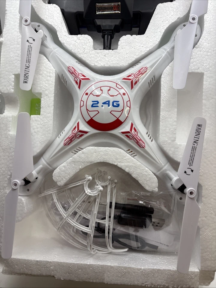 X5 Explorers 2.4G 4 Ch Remote Control Quadcopter Flying Drone White - Image 2 of 4