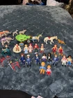 Mixed Lot Of Playmobil Figures & Animals Mostly Vintage Early 2000s