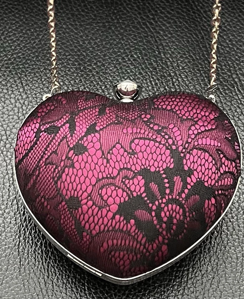 Suzy Smith Heart-shaped Crossbody Bag with Chain Strap - Image 1 of 4