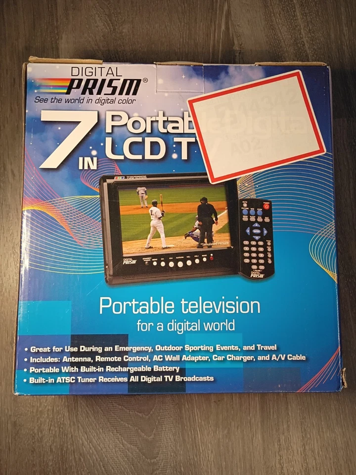 Digital Prism 7inch LCD TV With Antenna And Remote New In Box - Image 2 of 3