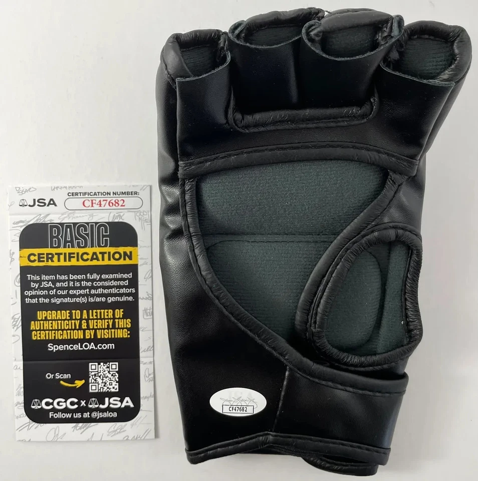 UFC Rashad Evans Signed Black MMA Glove Authentic Autograph Suga JSA COA - Image 2 of 2