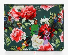Loungefly Disney Robin Hood Cast Forest Earth Day Floral Cardholder Exclusive