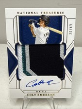 2025 COLT EMERSON /49 Patch Auto National Treasures Treasured Material #TMS-CE
