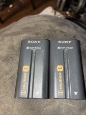 2 Sony NP-F550 Rechargeable Battery Pack L Series Handycam Camcorder Genuine OEM