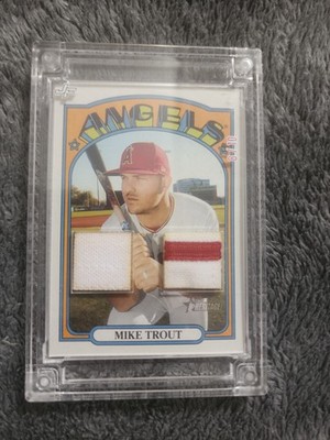 Mike Trout 2025 Jersey Fusion Dual Patch #8/10 MT13P 2013 Game Used PANTS