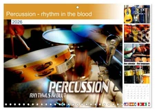 Percussion - rhythm in the blood (Monthly Wall Calendar 2026 16.5 x 23.4 (open))