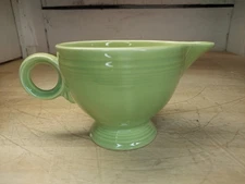 Vintage Homer Laughlin FIESTA O-Ring Handle Creamer, Chartreuse Green (c. 1950s)