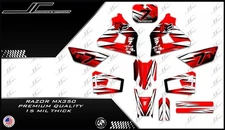Razor MX350 NEW MODEL graphics kit decals THICK AND HIGH GLOSS 