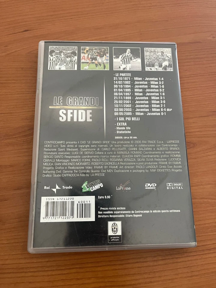 DVD "Le grandi sfide juventus vs milan" - Immagine 2 di 2