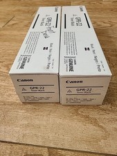 Two Genuine Canon GPR-22 Black Toner Cartridges OEM - NEW SEALED
