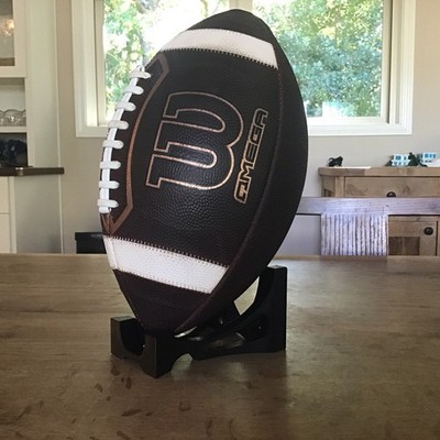 Wilson OMEGA Leather Football Game Prepped, Mudded, NFHS/College