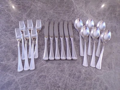 WMF Perlrand Den Haag Tafelbesteck 6 Personen 18 Teile Cromargan TOP  ! - Bild 1 von 4