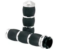 Avon Air Cushioned Grips - Chrome Motorcycle Street Bike MT-IN-AIR-90-CH