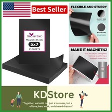 Pack of 25 Flexible 5x7 Magnetic Sheets 30 Mil for Arts Crafts DIY Projects