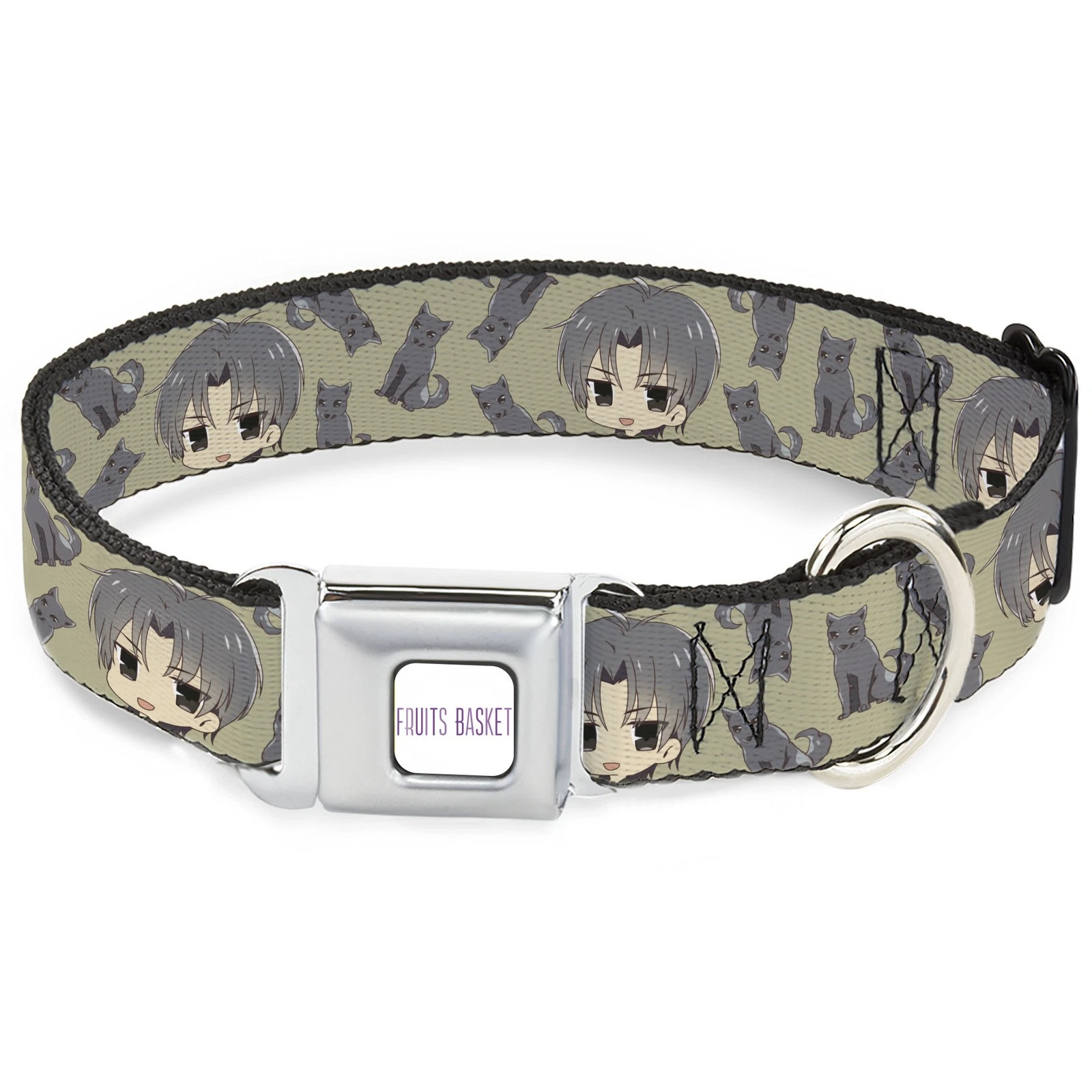 Dog Collar CFBM-FRUITS BASKET Title Logo Full Color White/Purple Fru (US IMPORT)