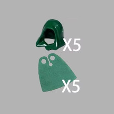 5x Cape + 5x Umhang Umh&auml;nge Mantel  f&uuml;r Minifiguren