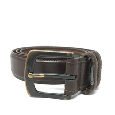 Columbia Sportswear Belt Mens Size 46 Brown Leather Outdoor Sport Casual Vintage