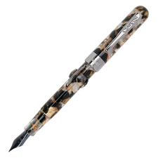 Conklin Mark Twain Crescent Filler Fountain Pen, Orange Medley & Gunmetal