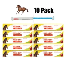10 Pack New In Box Paste Horse Dewormer Apple Flavor wormer