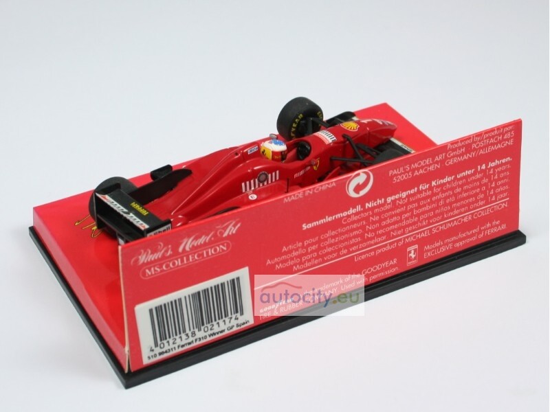 MINICHAMPS FERRARI F310 #30 MY FIRST WIN WITH FERRARI GP SPAIN