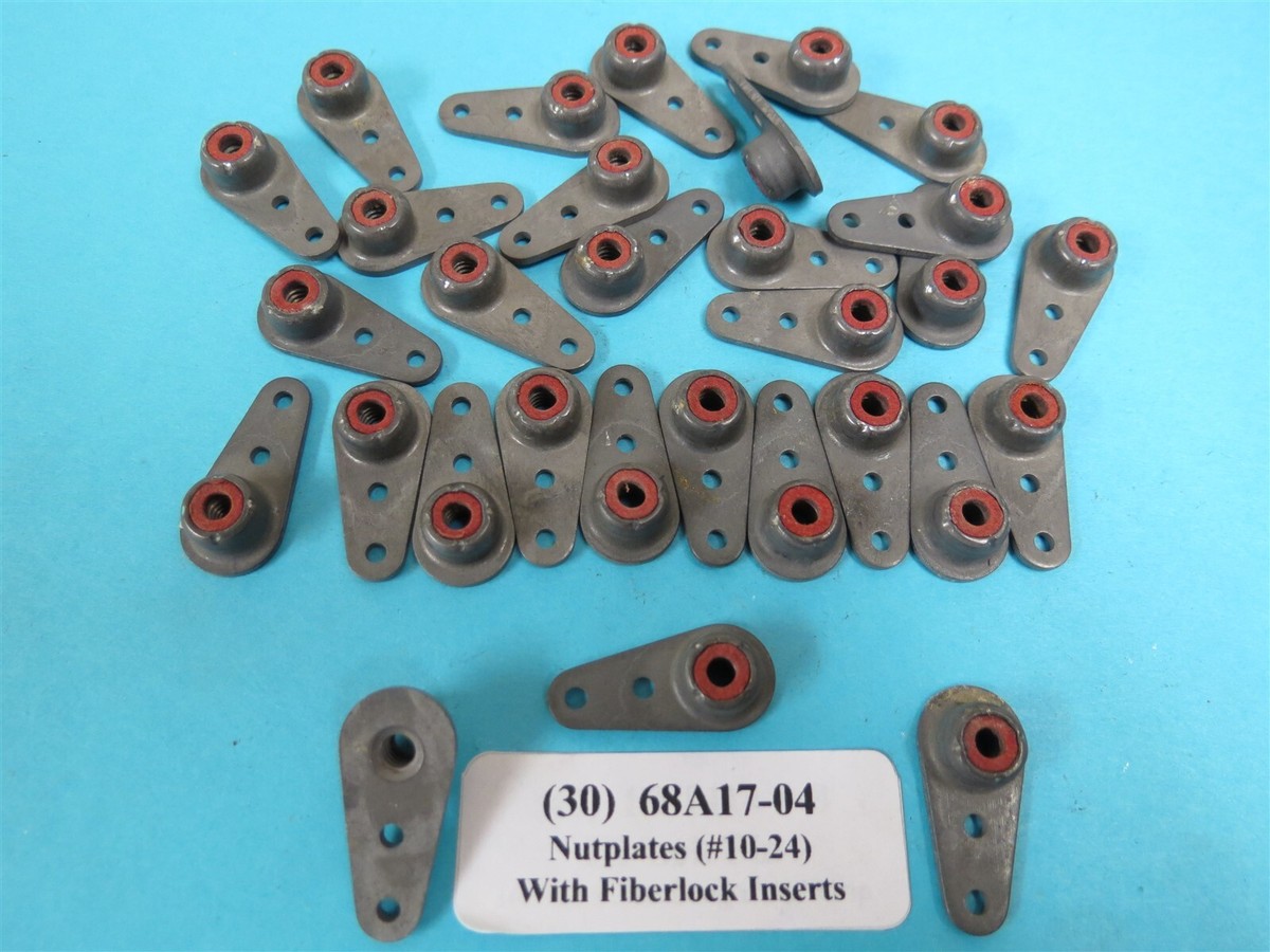 1/4”-20 Fiberlock One-Lug Anchor Nutplate (30 ea) ESNA 68A17-04