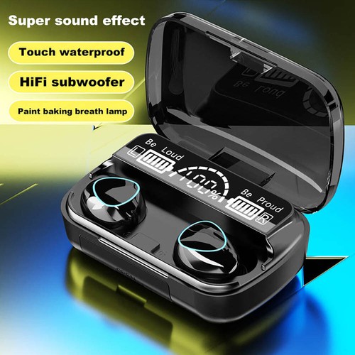 Bluetooth 5.0 Headset TWS Wireless Earphones Earbuds Stereo In-Ear Headphones - Picture 1 of 24