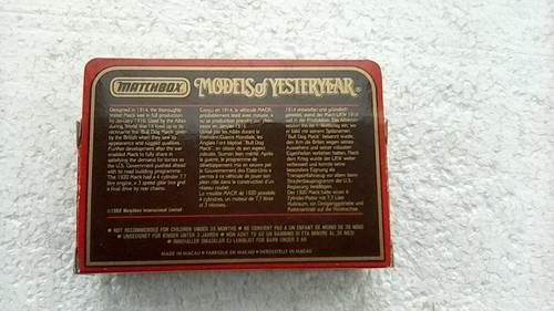 MATCHBOX MODELS OF YESTERYEAR. Y.30 1920 A.C MAC ARTIC ICE CREAM POLAR BRAND VAN - Picture 6 of 9
