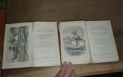 1864 A MISSION TO GELELE KING OF DAHOME BY BURTON 2 VOLS AMAZONS SLAVE TRADE * - Image 1 of 4