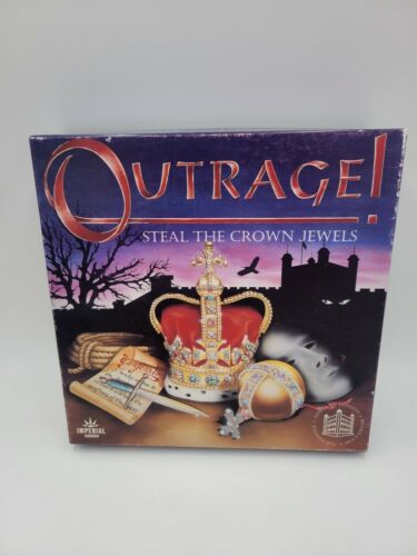 OUTRAGE! Steal The Crown Jewels Board Game By Imperial Games 1992 Complete