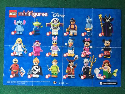O9) LEGO MINIFIGURES DISNEY CATALOGO PAPERINO TOPOLINO Brochure