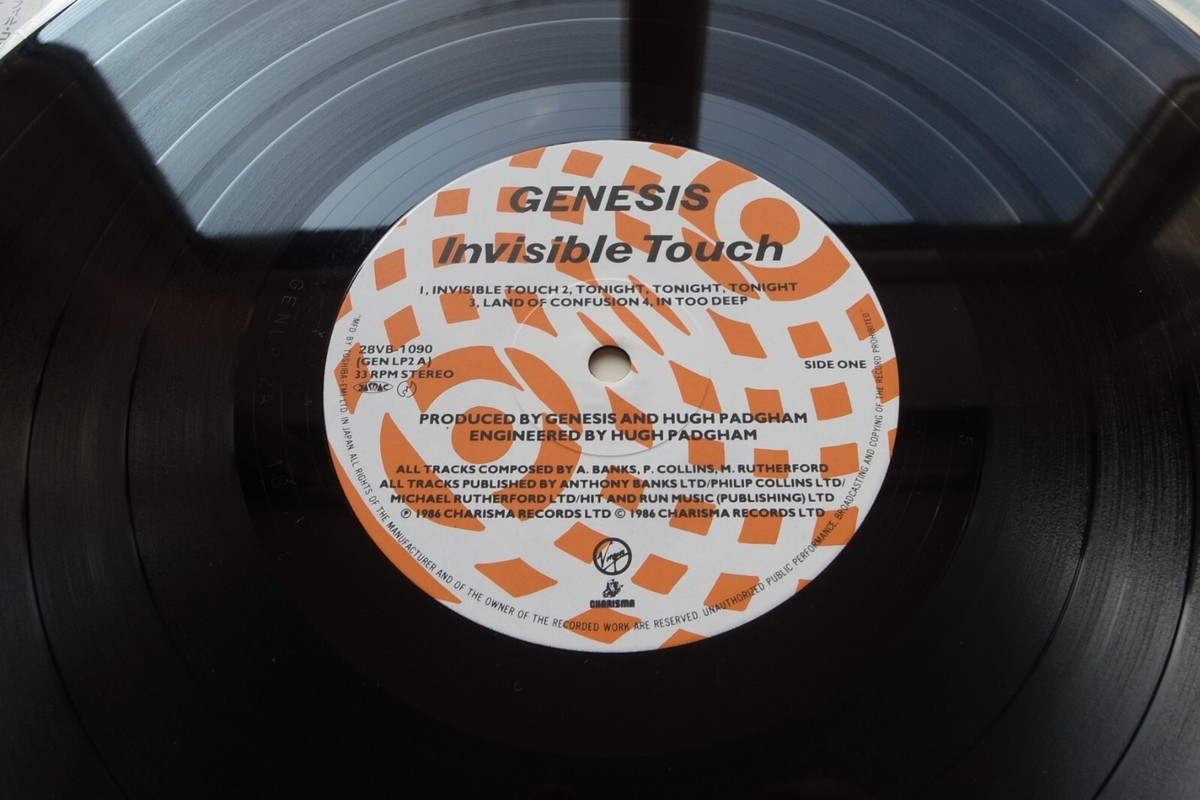 Genesis ‎– Invisible Touch JAPAN 1986 NEAR MINT vinyl LP 28VB-1090