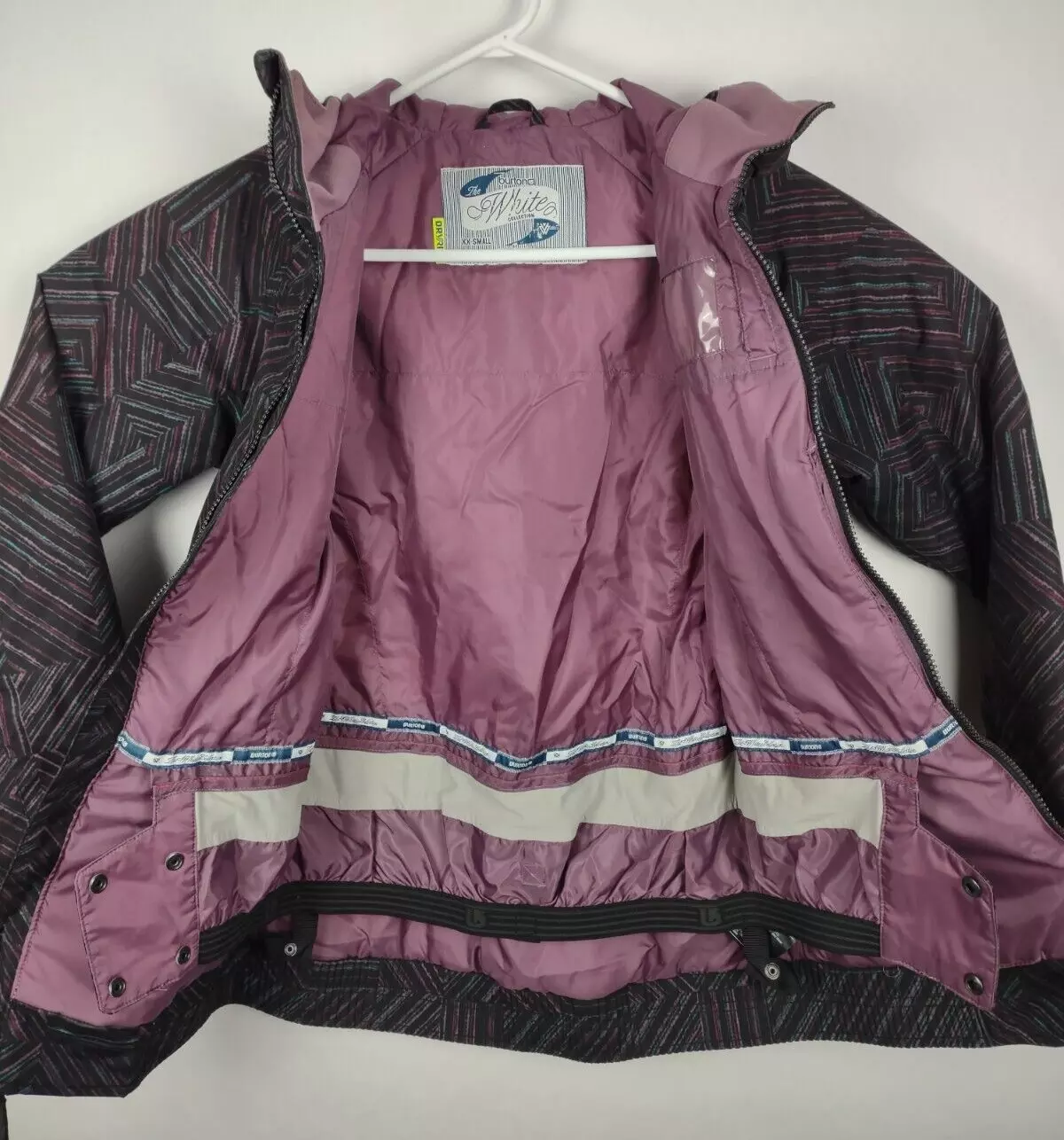 burton dryride the white collection hooded snowboard ski coat jacket