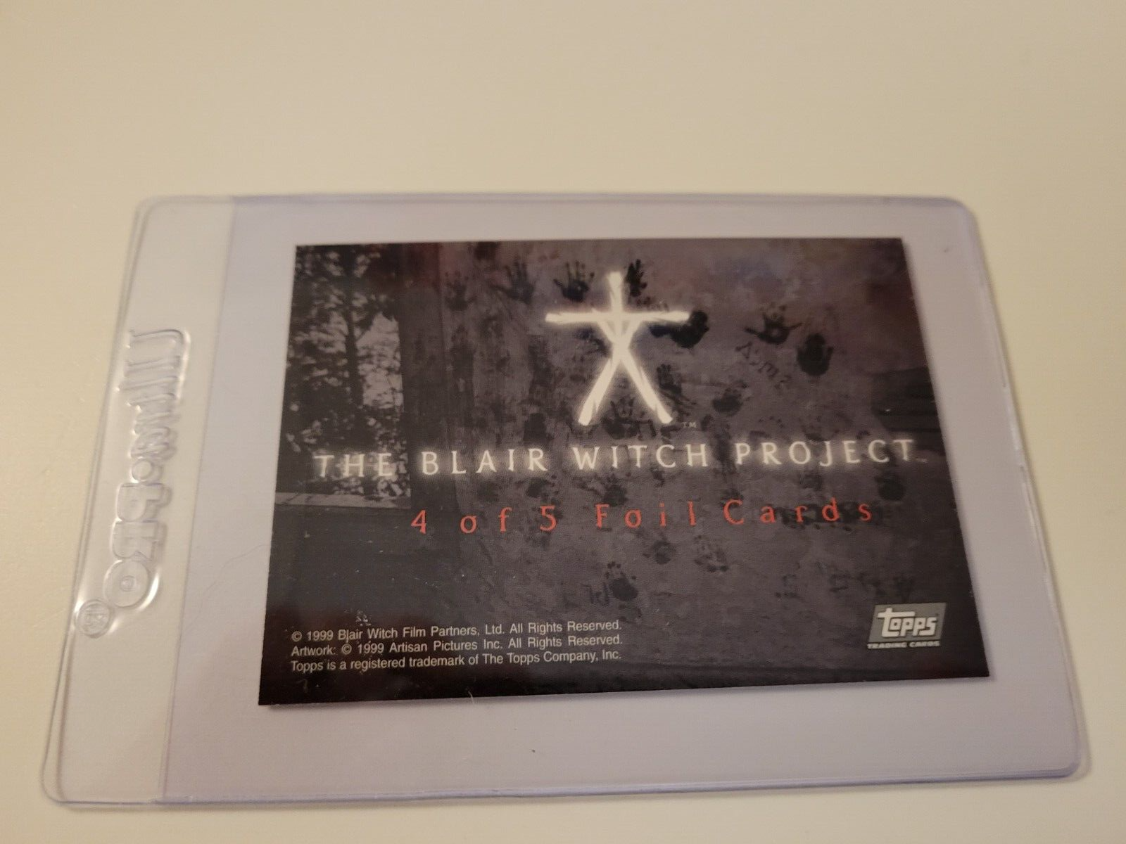 1999 The BLAIR WITCH PROJECT Foil CHASE Insert CARD SET 4/5 NM/MT Topps HORROR - Picture 11 of 14